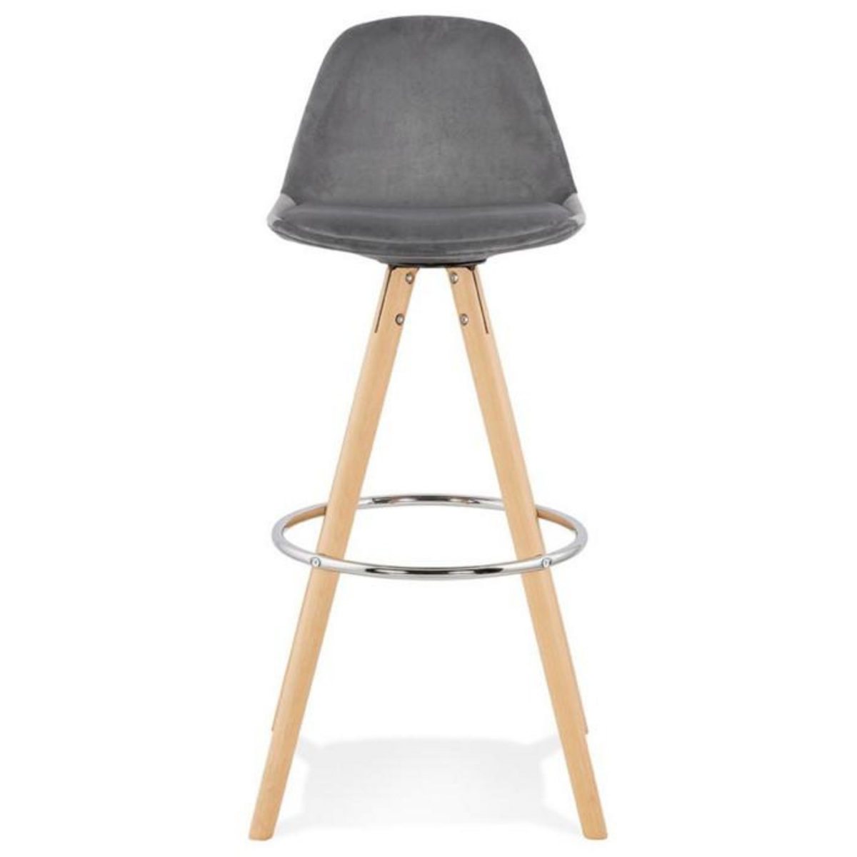 Paris Prix Tabouret de Bar Scandinave  Miro  97cm Gris & Naturel