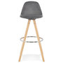Voir la diapositive 2 : Paris Prix Tabouret de Bar Scandinave  Miro  97cm Gris & Naturel