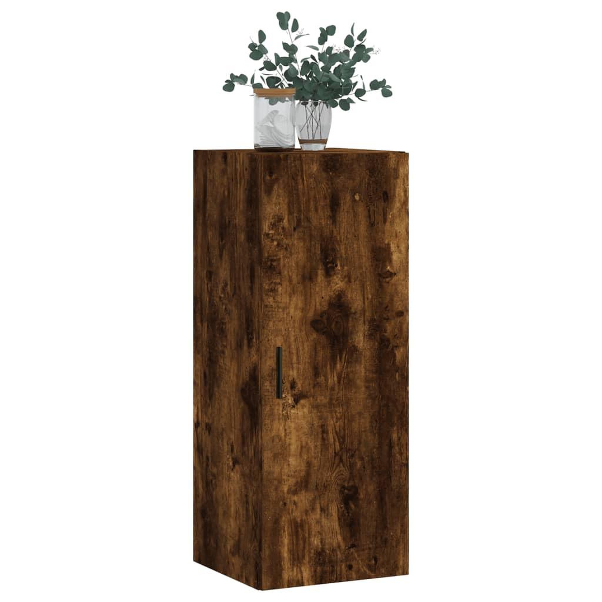 Voir la diapositive 4 : VIDAXL Armoire murale chene fume 34,5x34x90 cm