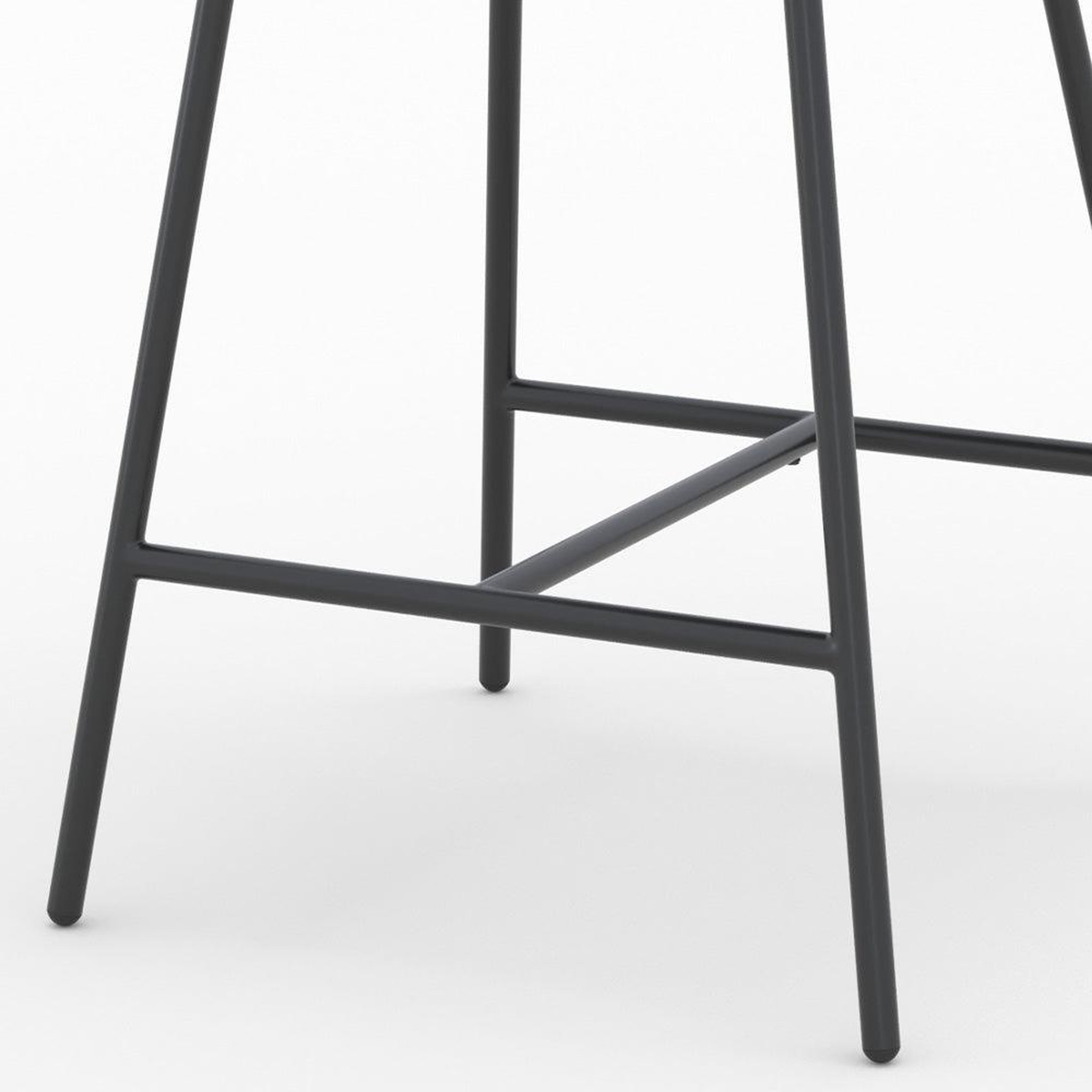 Voir la diapositive 6 : MAISON PAVANE Lot de 2 chaises pour îlot central en tissu gris foncé 68 cm-cécilia