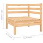 Voir la diapositive 6 : VIDAXL Salon de jardin 7 pcs Bois de pin massif