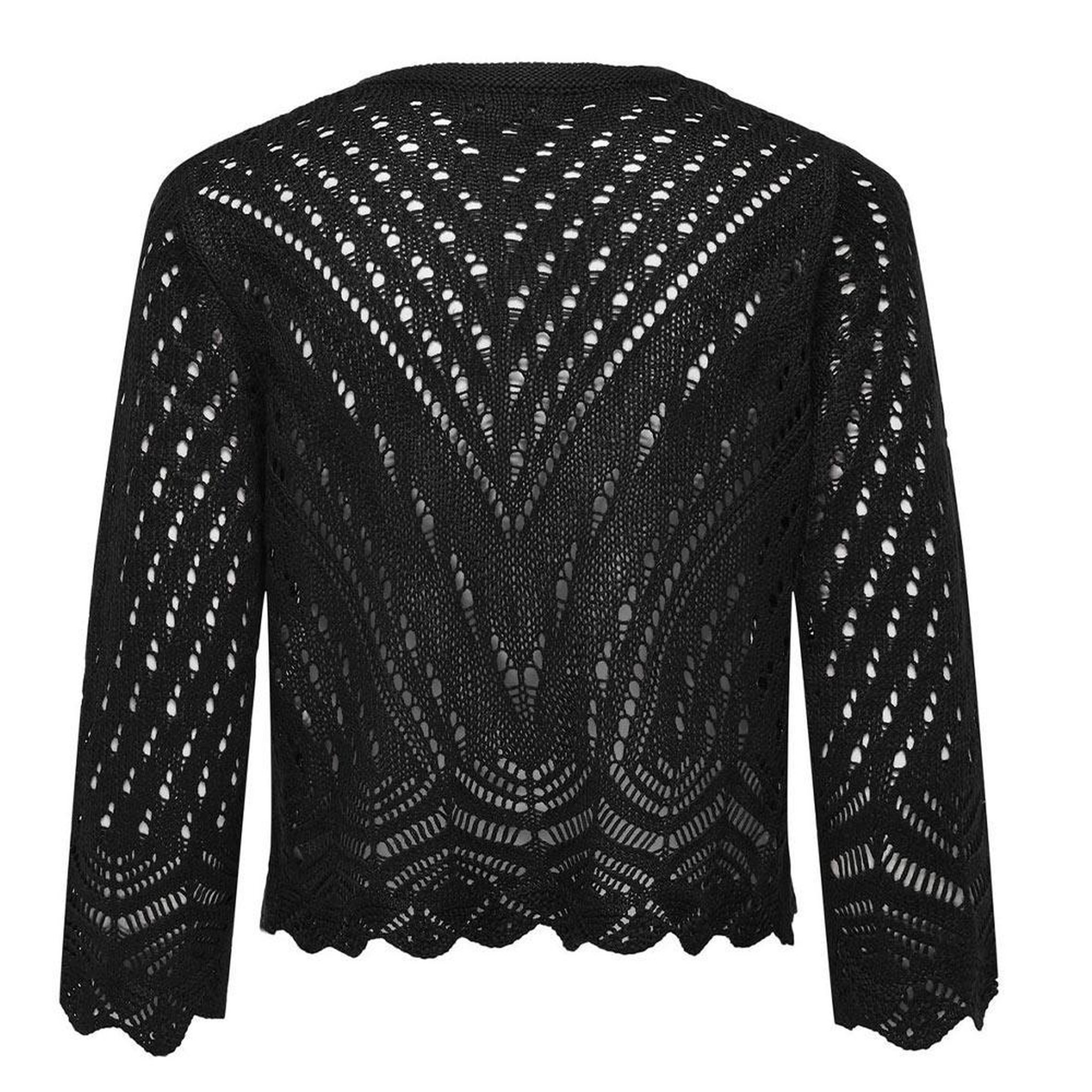 Voir la diapositive 5 : JACQUELINE DE YONG Cardigan Noir Femme JDY Sun 3/4 Cropped