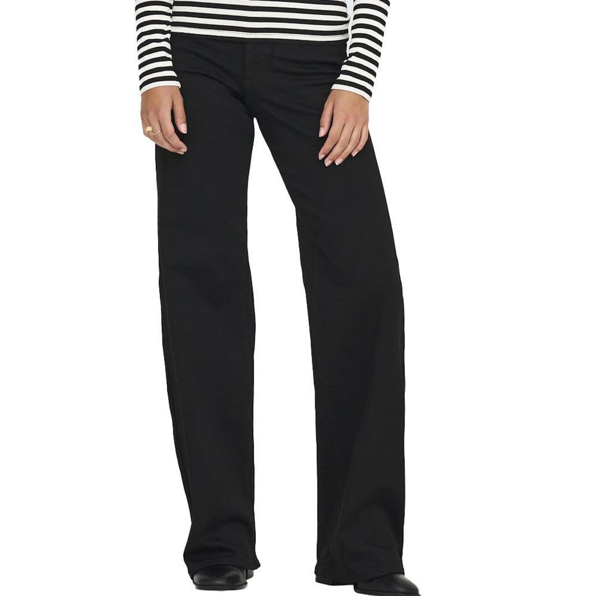 Only Jean Loose Noir Femme Only Madison