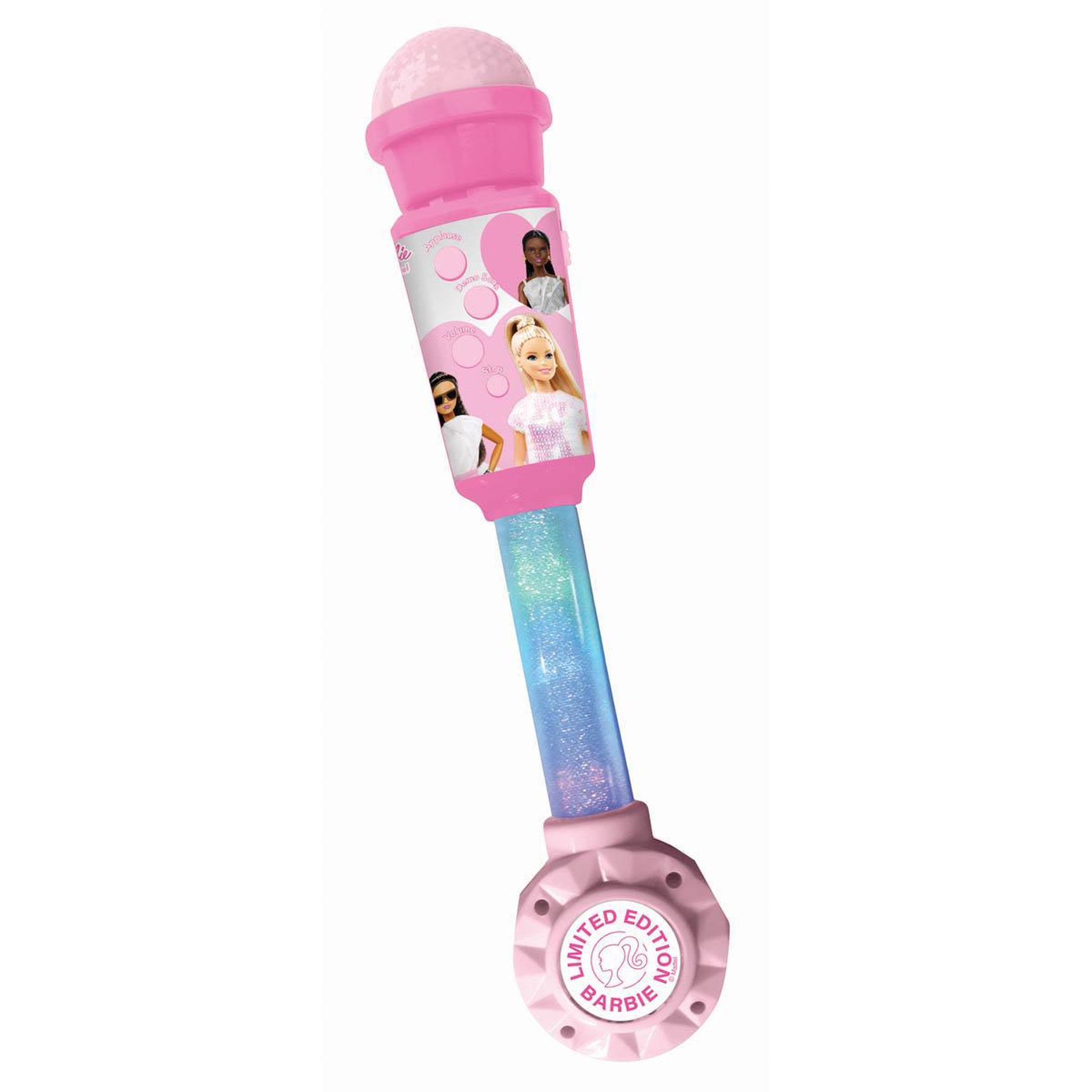 Voir la diapositive 1 : Lexibook Microphone Barbie avec tube lumineux et enceinte