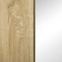 Voir la diapositive 5 : KLEANKIN Armoire miroir de salle de bain - 2 portes, 2 étagères - kit installation murale fourni - panneaux aspect chêne clair