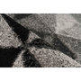 Voir la diapositive 3 : Paris Prix Tapis Tissé à Poils Ras  Naila  Gris & Noir