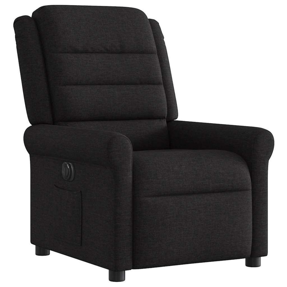 VIDAXL Fauteuil inclinable electrique Noir Tissu