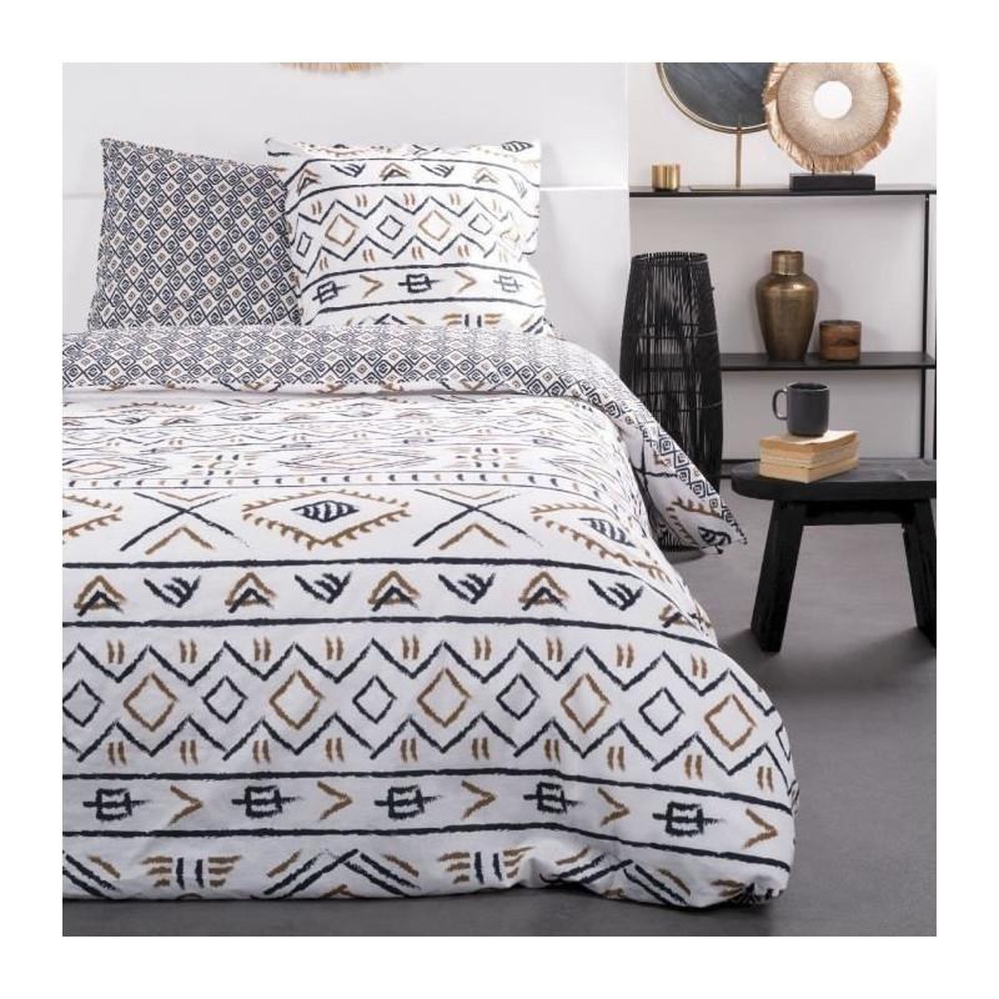Today Parure de lit - TODAY - Sunshine - 116537 - 2 personnes - 240x260cm - Coton - Imprimé 9.35