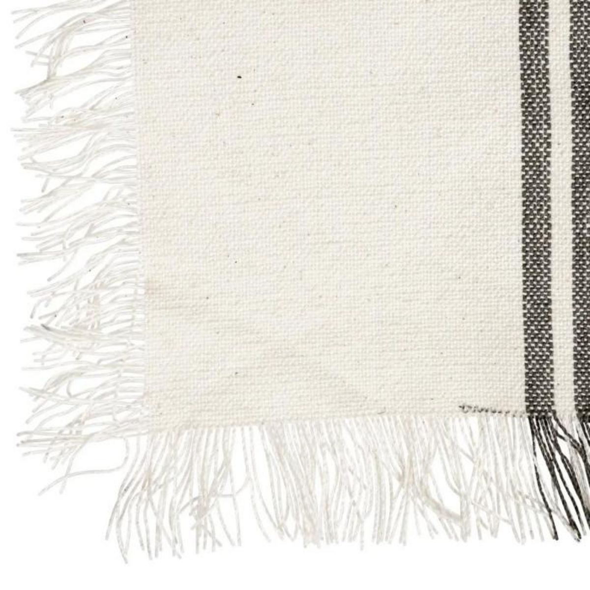 SECRET DE GOURMET Set de Table Rayé Déco  Délice  30x45cm Blanc