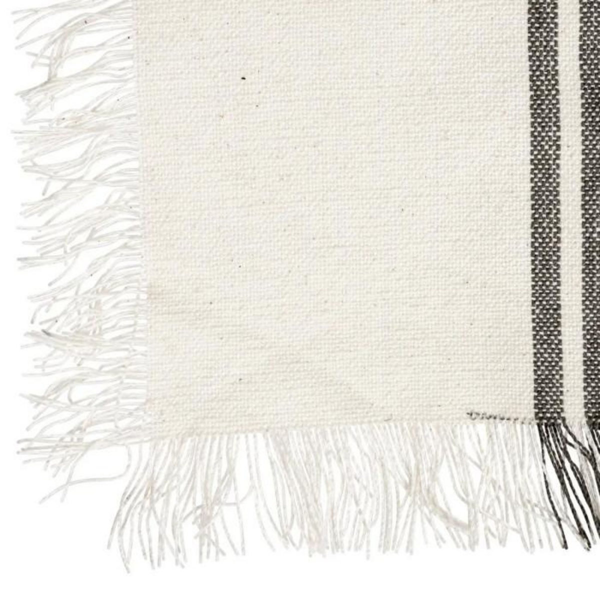 SECRET DE GOURMET Set de Table Rayé Déco  Délice  30x45cm Blanc