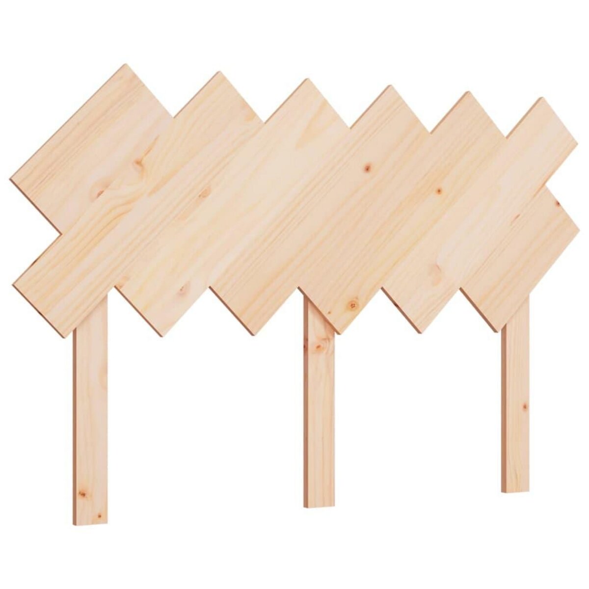 VIDAXL Tete de lit 122,5x3x80,5 cm Bois massif de pin
