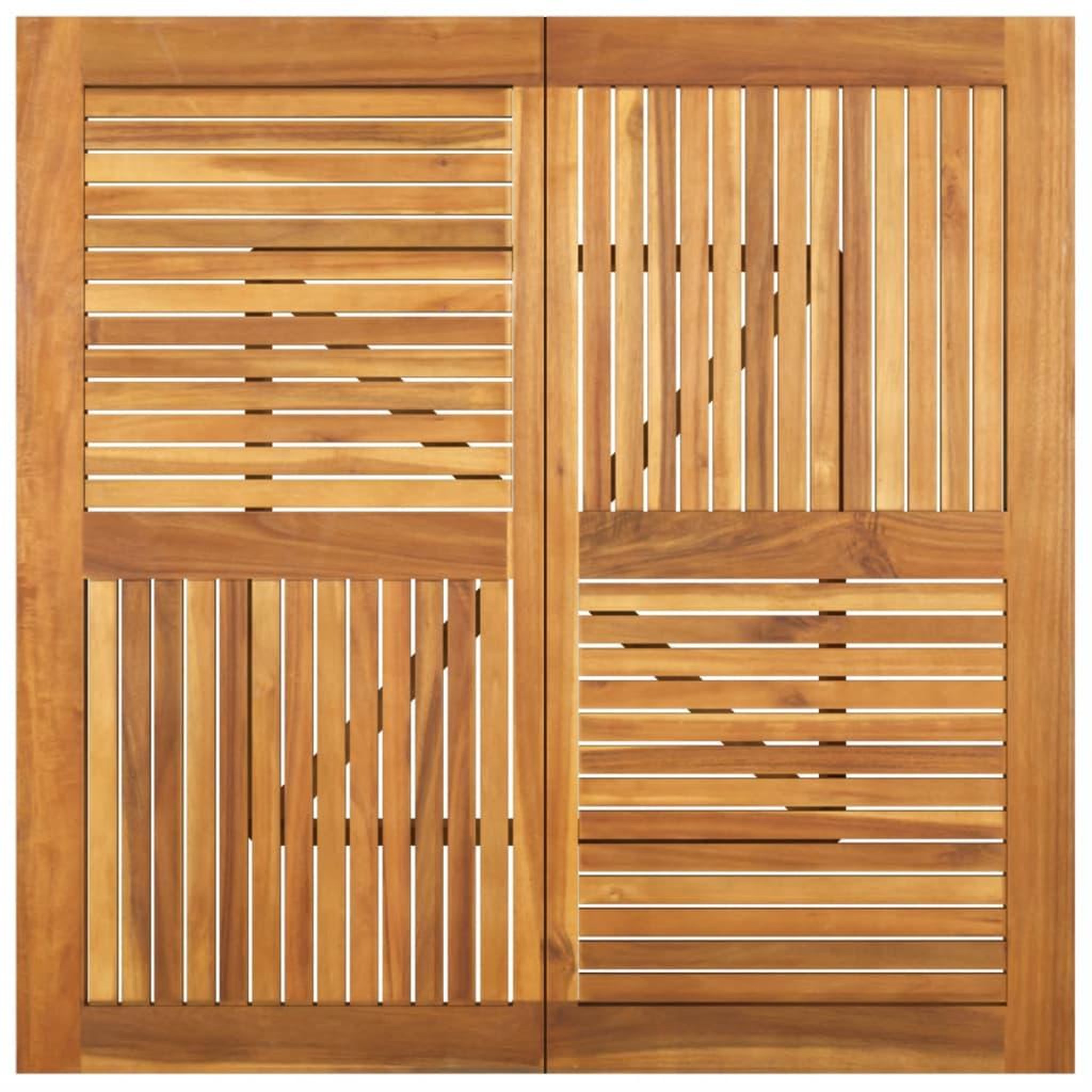 Voir la diapositive 4 : VIDAXL Table de jardin 110x110x75 cm Bois d'acacia solide