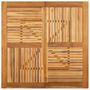 Voir la diapositive 4 : VIDAXL Table de jardin 110x110x75 cm Bois d'acacia solide