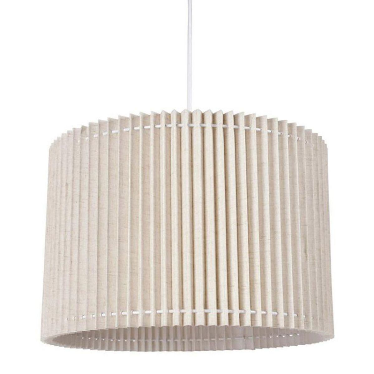 OSTARIA Suspension cylindrique lin métal Auréline écrue