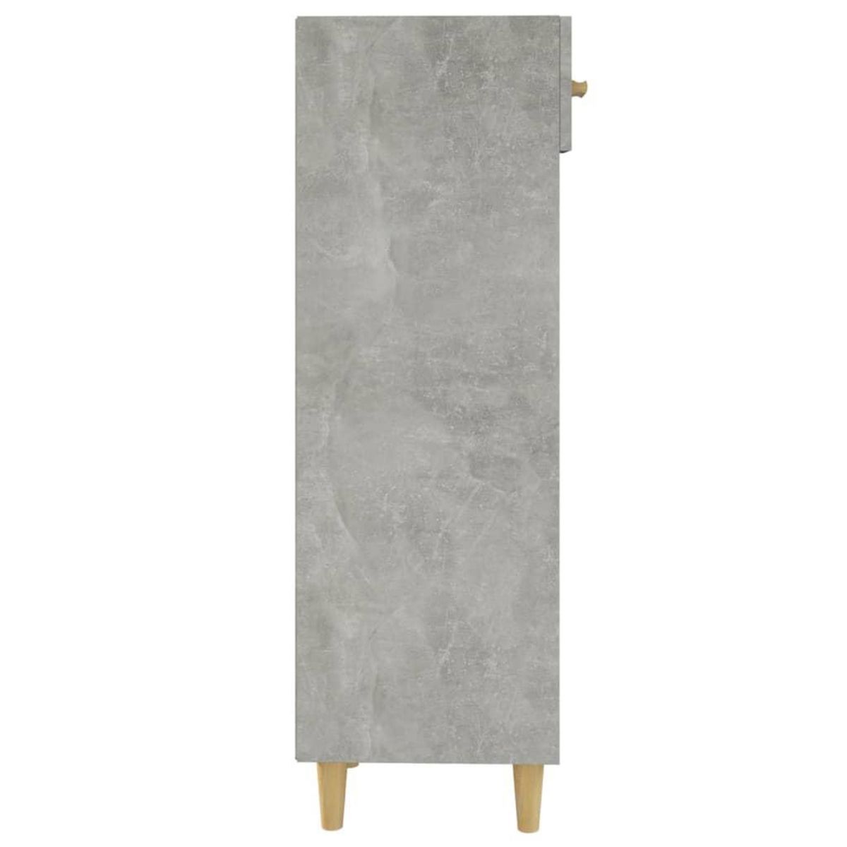 VIDAXL Armoire a chaussures Gris beton 30x35x105 cm Bois d'ingenierie