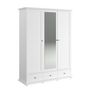 Voir la diapositive 1 : Armoire 3 portes 2 tiroirs L152cm NESRINE