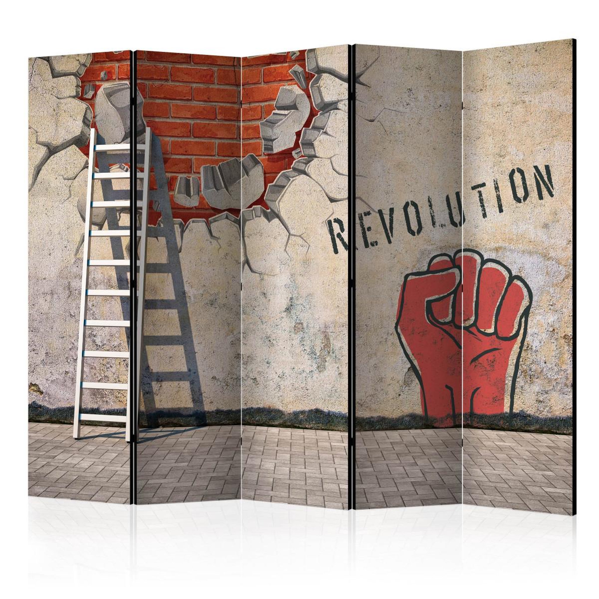 Paris Prix Paravent 5 volets  the invisible hand of the revolution  172x225cm