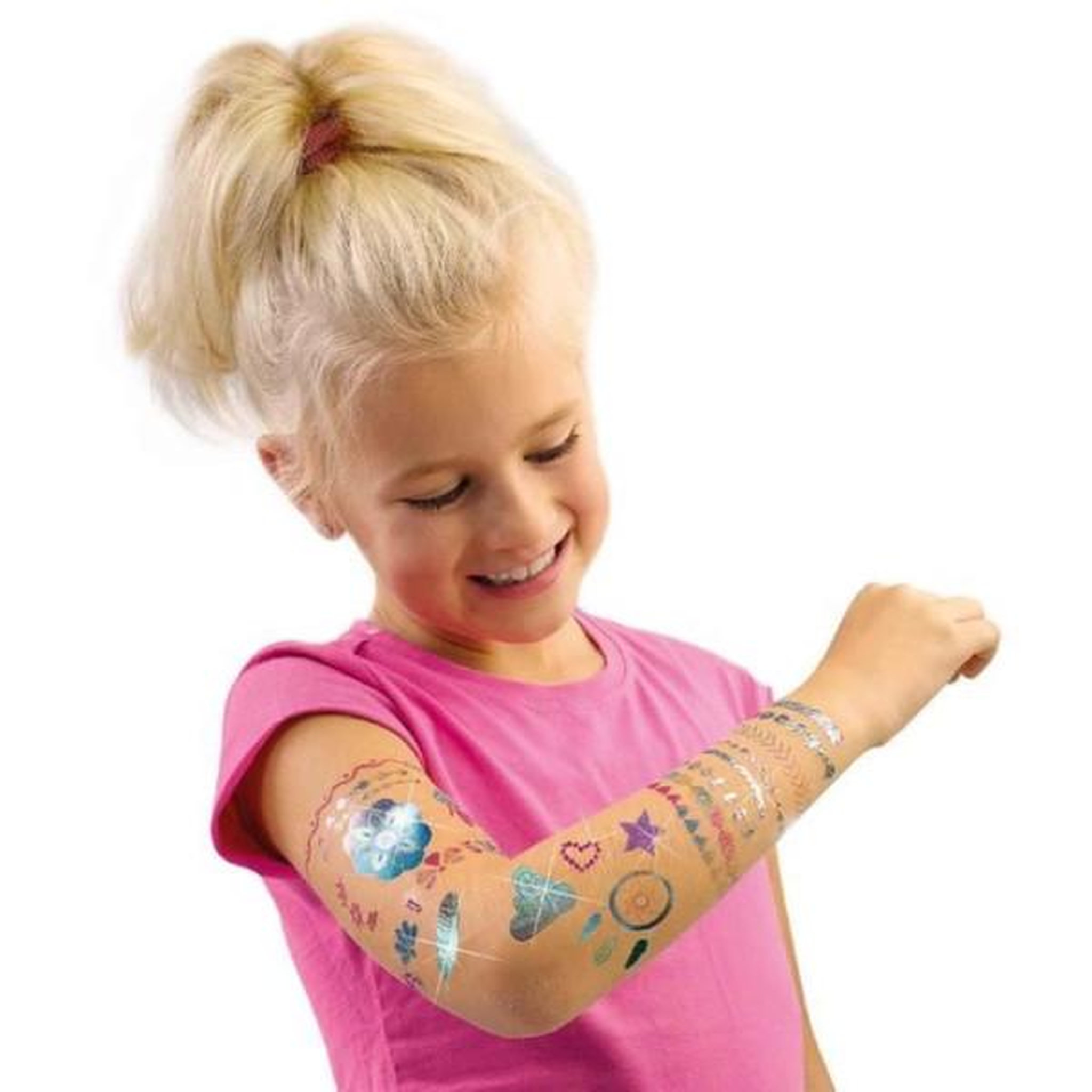 Voir la diapositive 2 : SES Creative Tatouages glamour 3 en 1 - SES CREATIVE - Multicolore - Blanc - Pour enfants des 5 mois