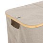 Voir la diapositive 4 : FIVE Panier à Linge Double  Tidy  80L Beige