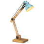 Voir la diapositive 1 : VIDAXL Lampe de bureau 25 W bleu delave 23x18x96 cm E27