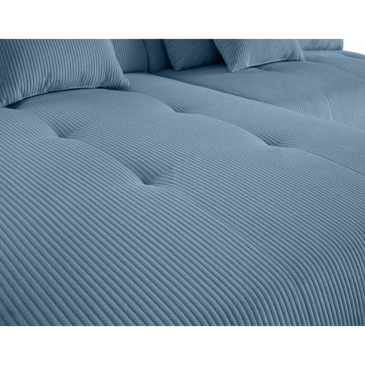 LISA DESIGN Onyx - canapé modulable d'angle gauche - 5 places - en velours côtelé