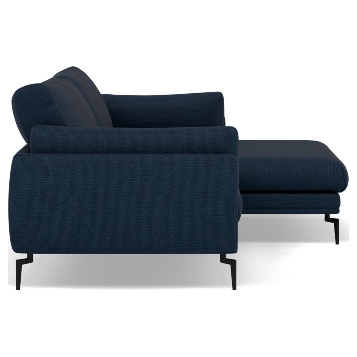 LISA DESIGN Carlos - canapé d'angle droit 4 places ultra moelleux en tissu texturé