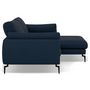 Voir la diapositive 4 : LISA DESIGN Carlos - canapé d'angle droit 4 places ultra moelleux en tissu texturé