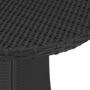 Voir la diapositive 4 : VIDAXL Table de jardin Noir 70x70x73 cm Resine tressee
