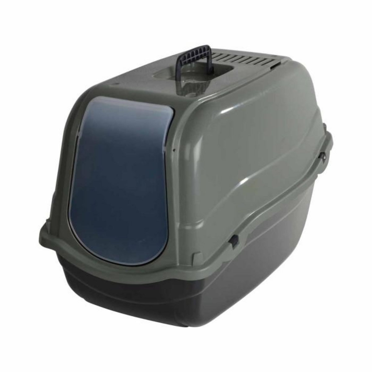 Paris Prix Litière pour Chat  Toilette  57cm Vert & Anthracite