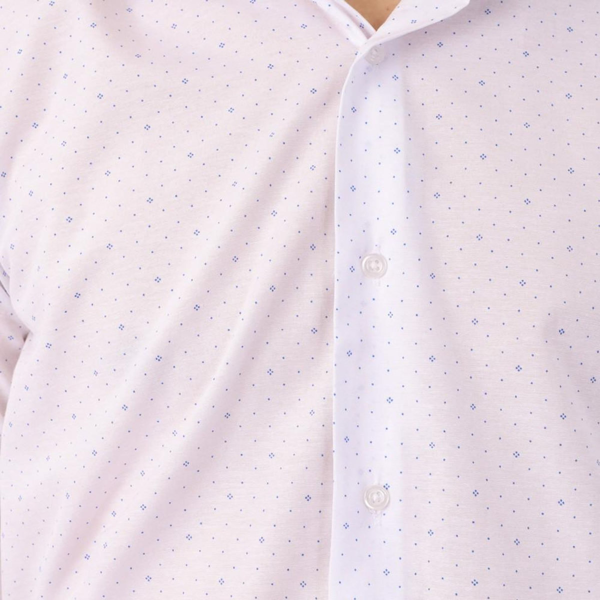 SAINT - HILAIRE Chemise Blanche/Imprimé Homme Saint Hilaire 202