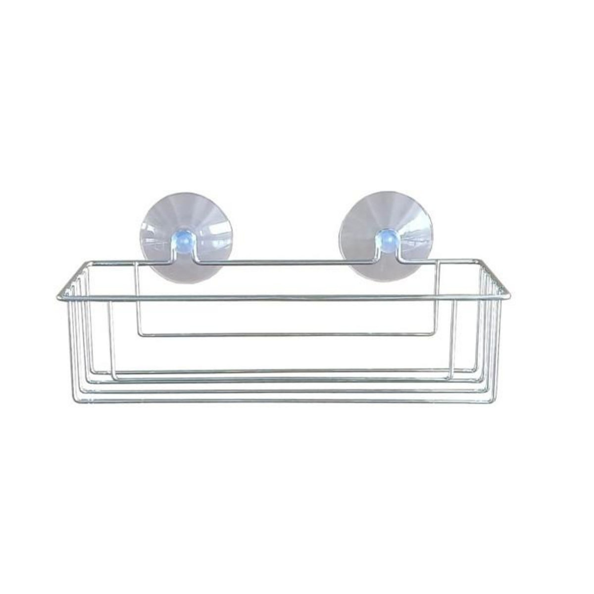 Paris Prix Panier de Douche Ventouse  Filaire Basic  25cm Chrome