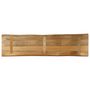 Voir la diapositive 5 : VIDAXL Dessus de table bord vivant 160x40x2,5 cm bois de manguier brut