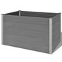 Voir la diapositive 3 : VIDAXL Lit sureleve de jardin WPC 150x100x91 cm Gris