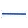Voir la diapositive 4 : VIDAXL Coussin de banc de jardin rayures bleues et blanches 200x50x7cm