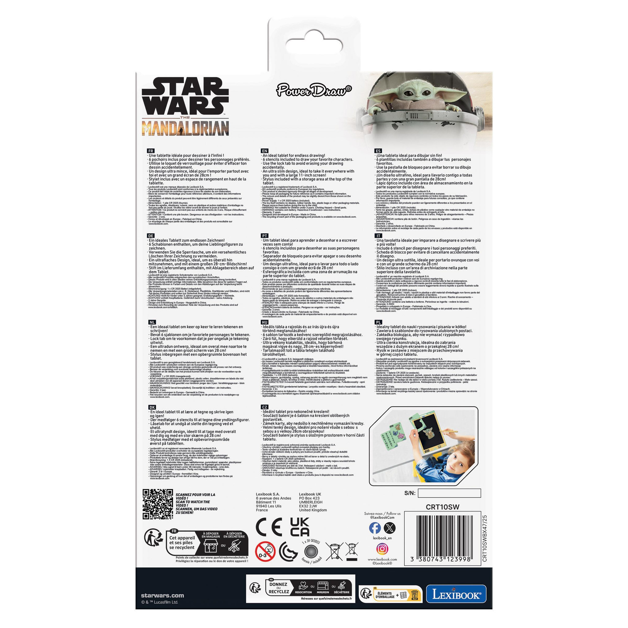 Voir la diapositive 4 : Lexibook Tablette à Dessins électronique multicolore Star Wars