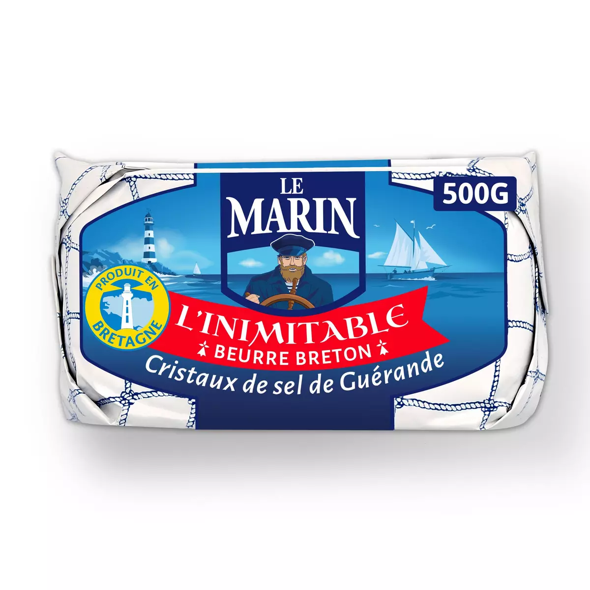 LE MARIN Beurre breton aux cristaux de sel de guérande 500g