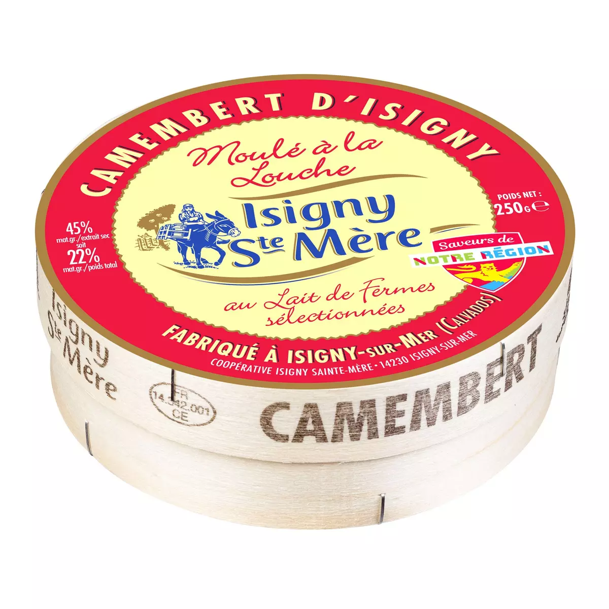 ISIGNY STE MERE Camembert moulé à la louche 250g