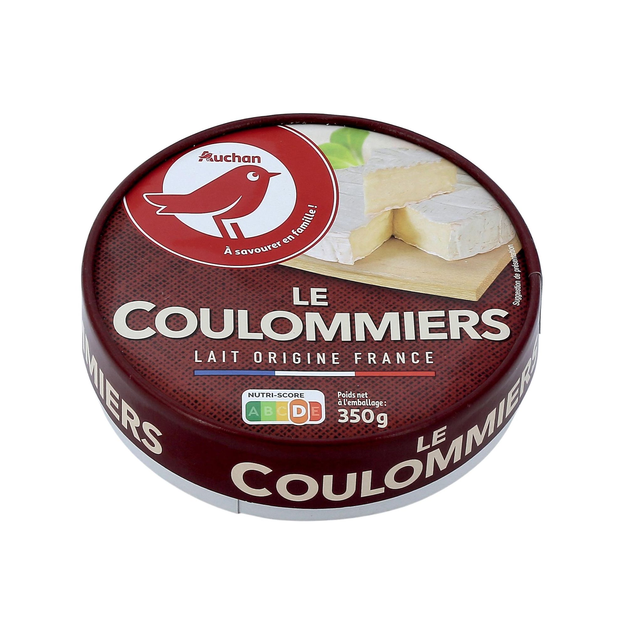 Voir la diapositive 2 : AUCHAN Le Coulommiers 350g