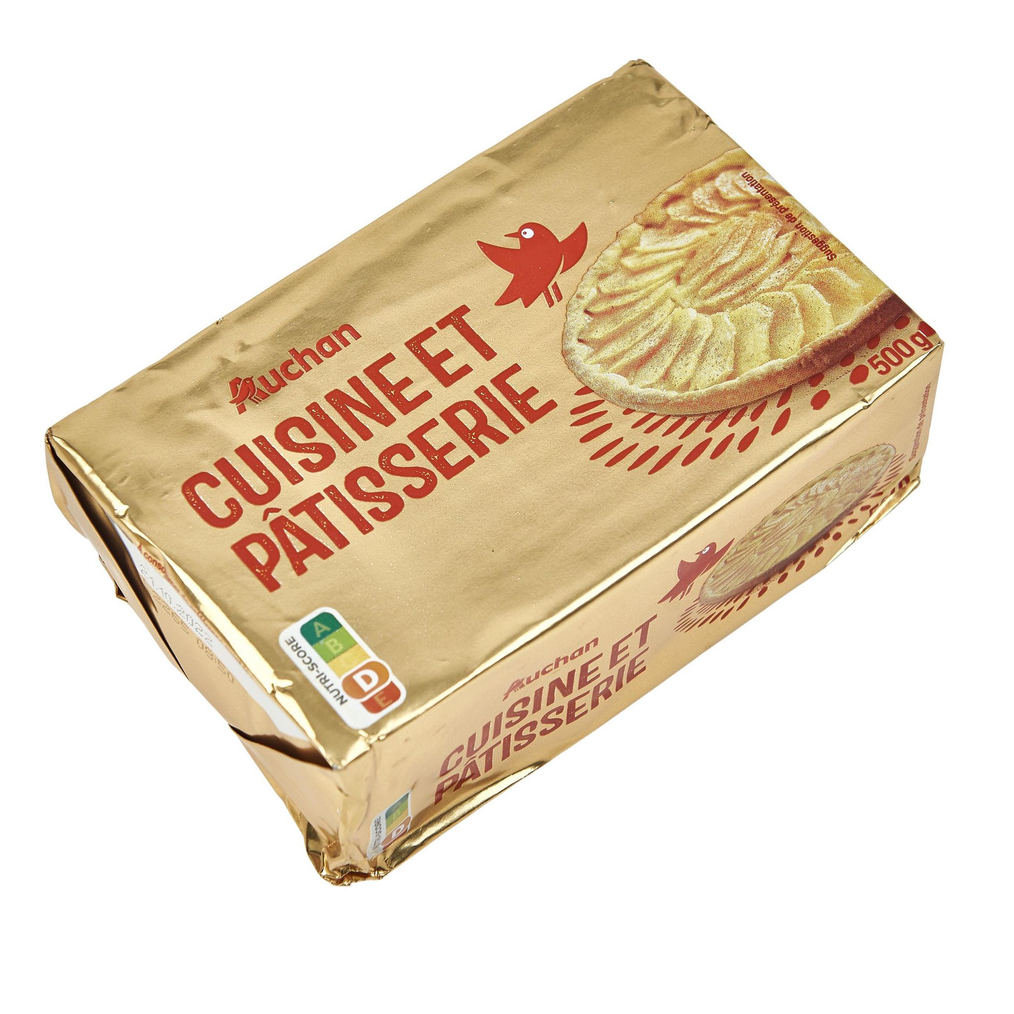 Voir la diapositive 2 : AUCHAN Margarine cuisine et pâtisserie 500g