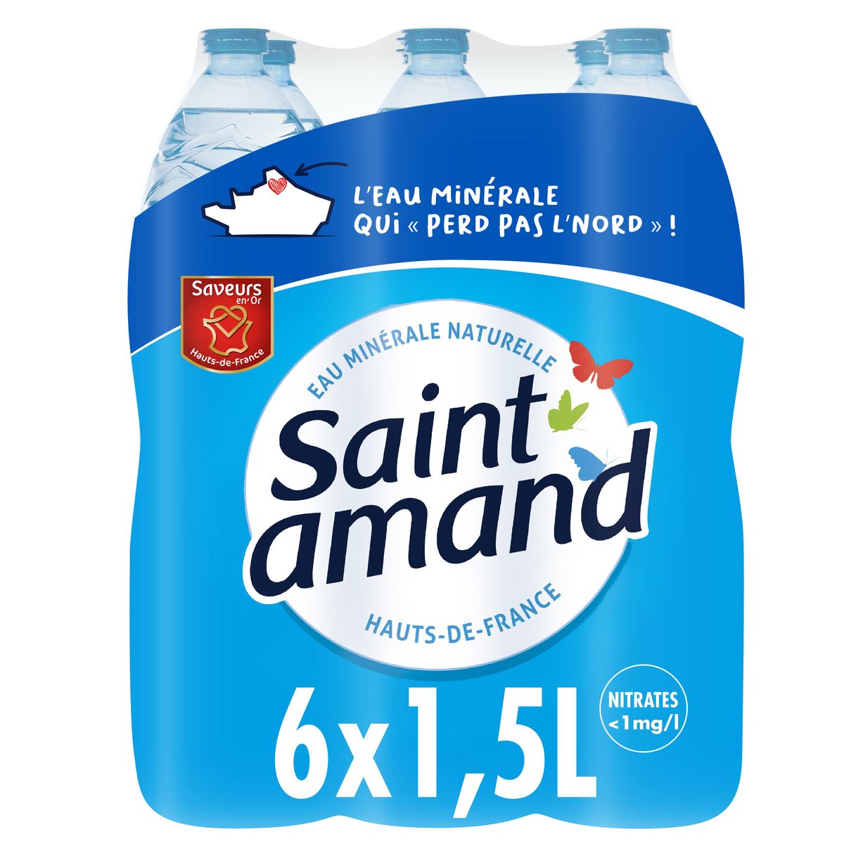 SAINT AMAND Eau minérale naturelle plate 6x1,5l