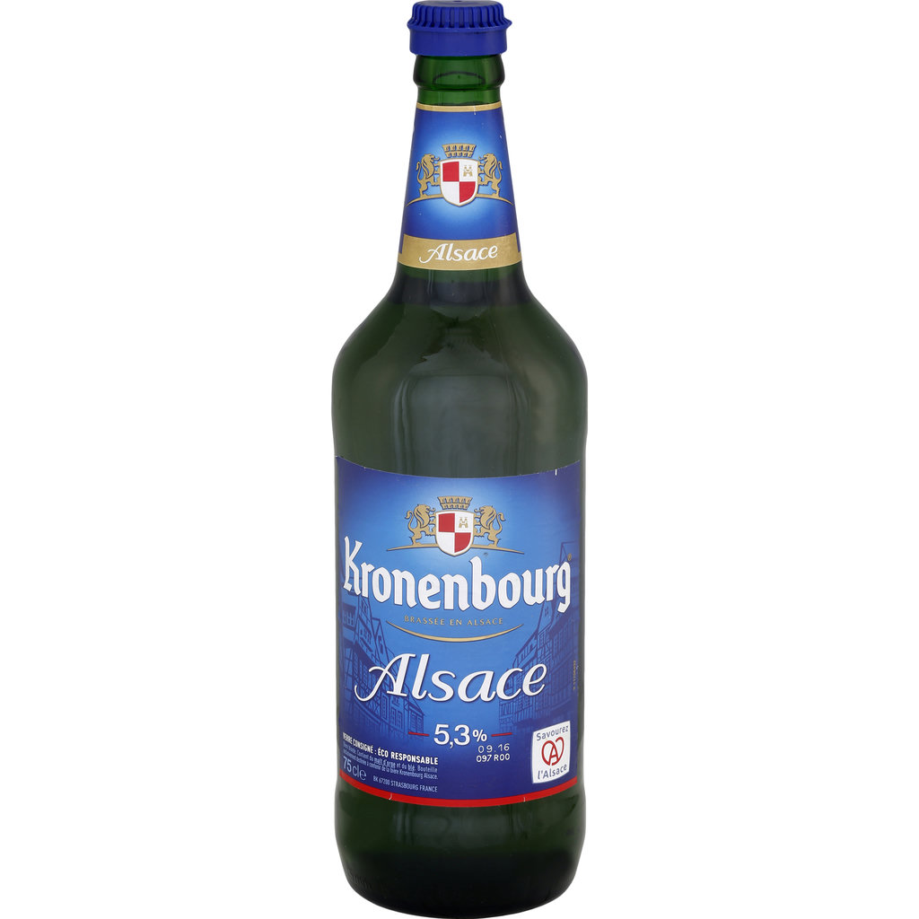 KRONENBOURG Bière blonde 5,3% 75cl