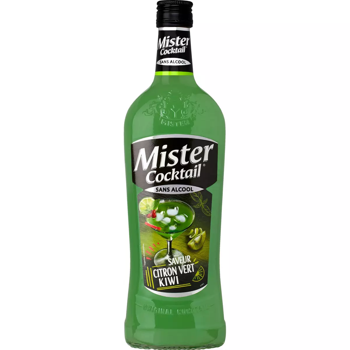 MISTER COCKTAIL Apéritif sans alcool saveur citron vert kiwi 75cl