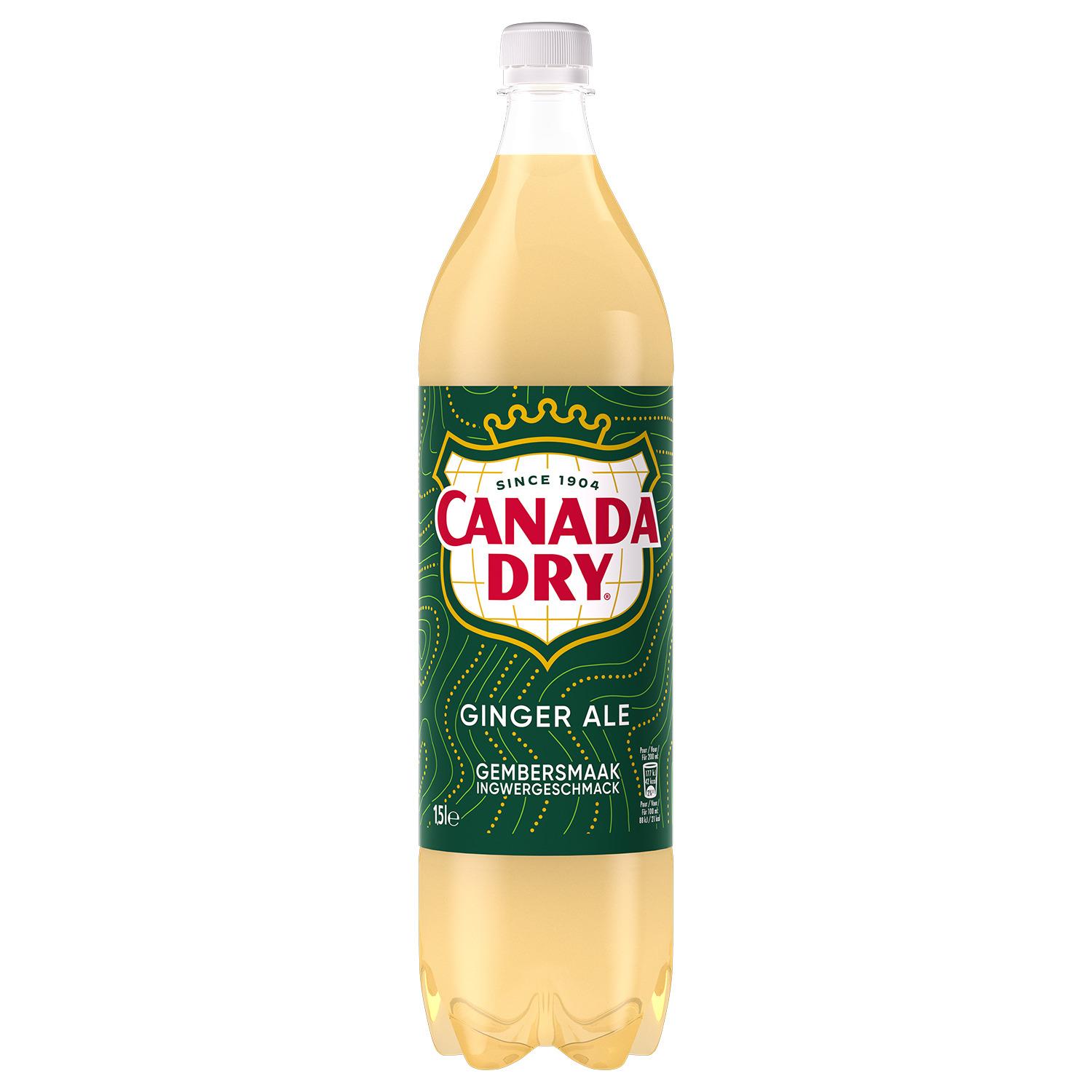 Voir la diapositive 2 : CANADA DRY Boisson gazeuse Ginger Ale saveur gingembre 1,5l