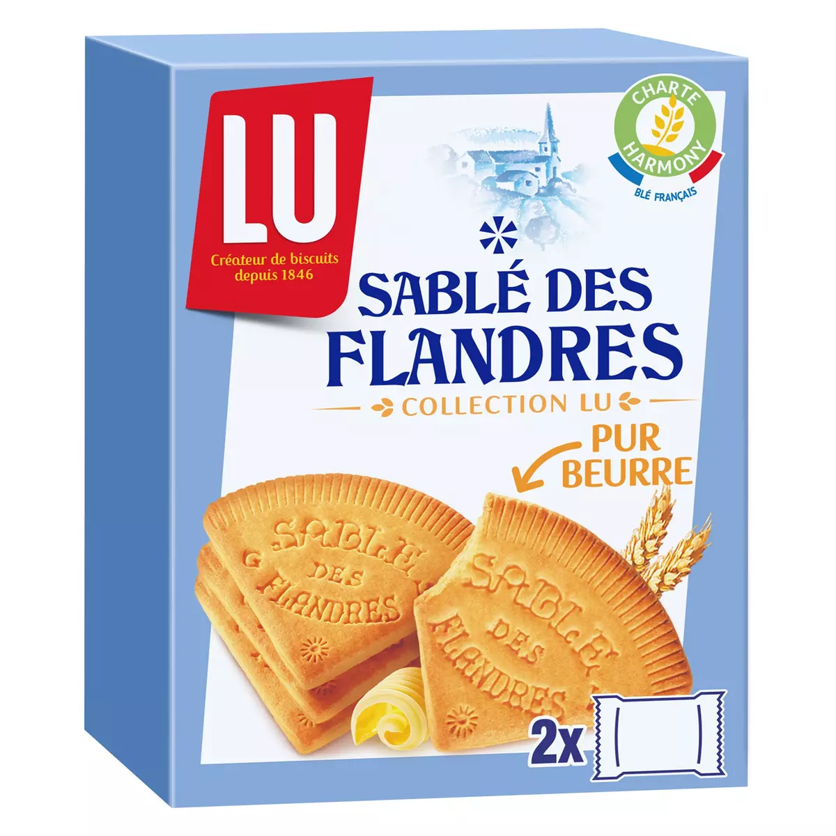 LU Biscuits sablés des Flandres pur beurre 40 biscuits 250g