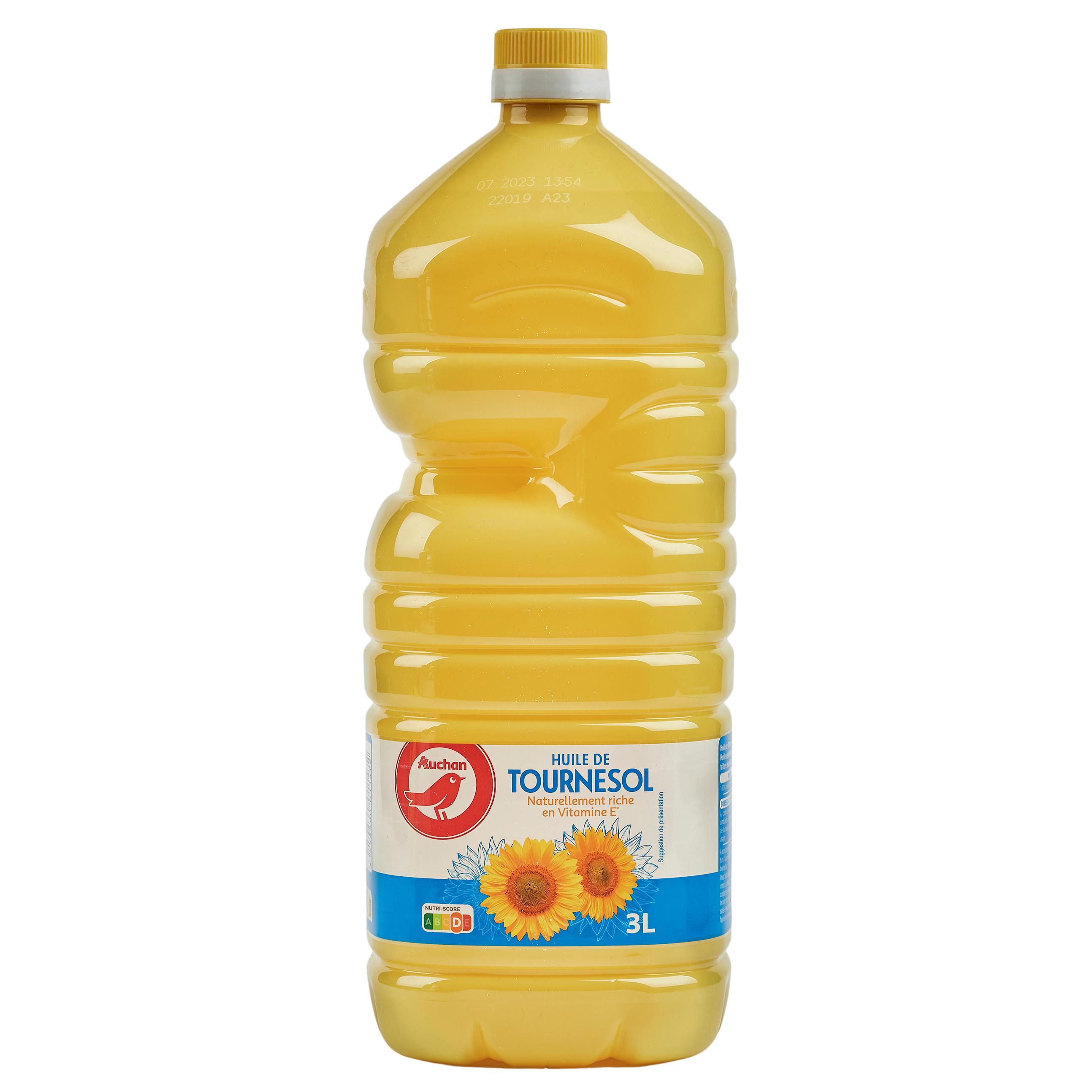 Voir la diapositive 2 : AUCHAN Huile de tournesol 3l