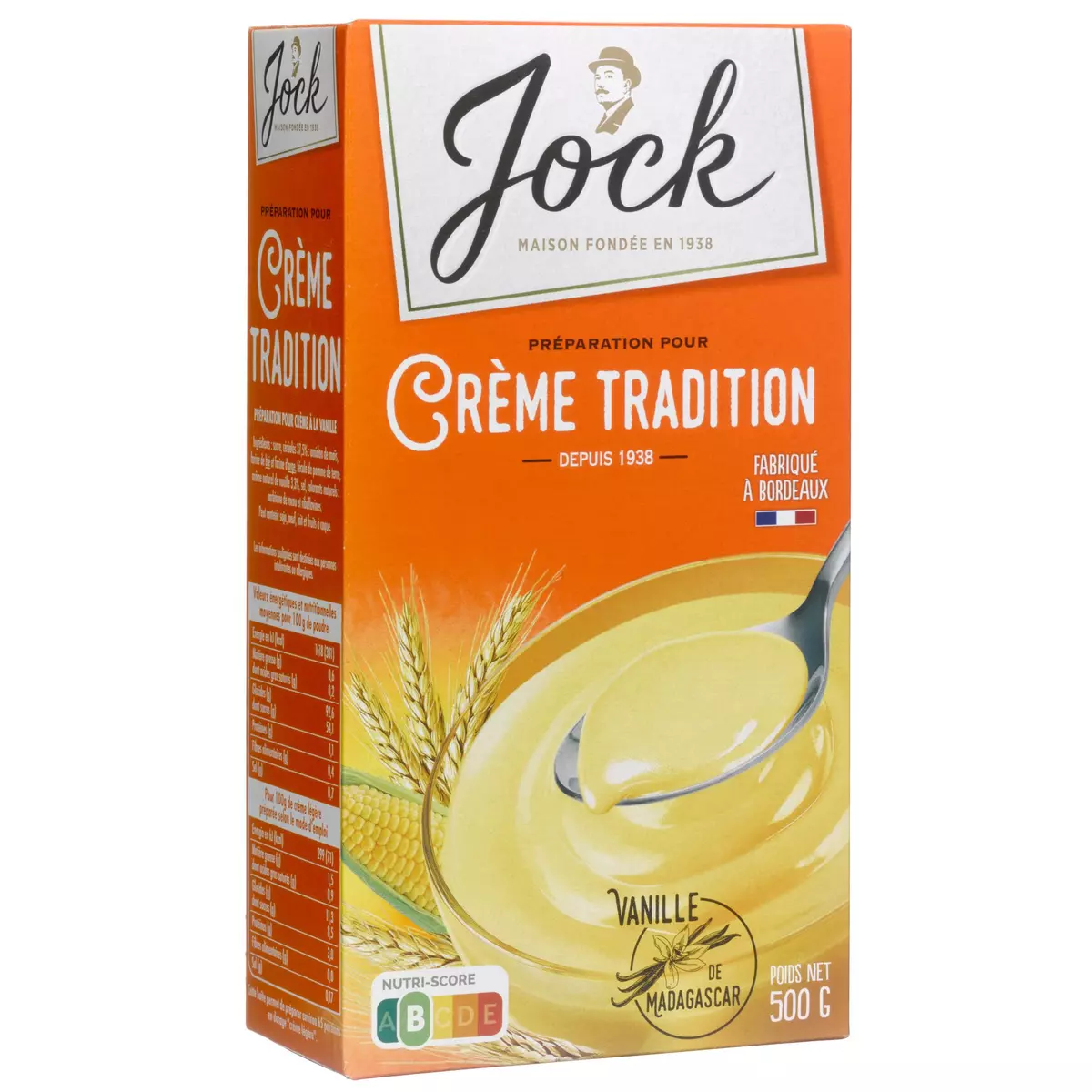 JOCK Crème tradition à la vanille 500g
