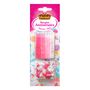 Voir la diapositive 2 : VAHINE Bougies anniversaires roses ou bleues 16 bougies