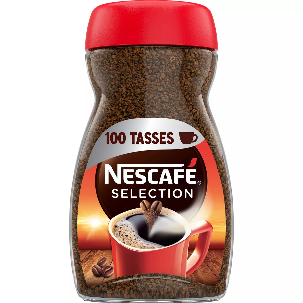 NESCAFE Café soluble sélection corsé et intense 100 tasses 200g