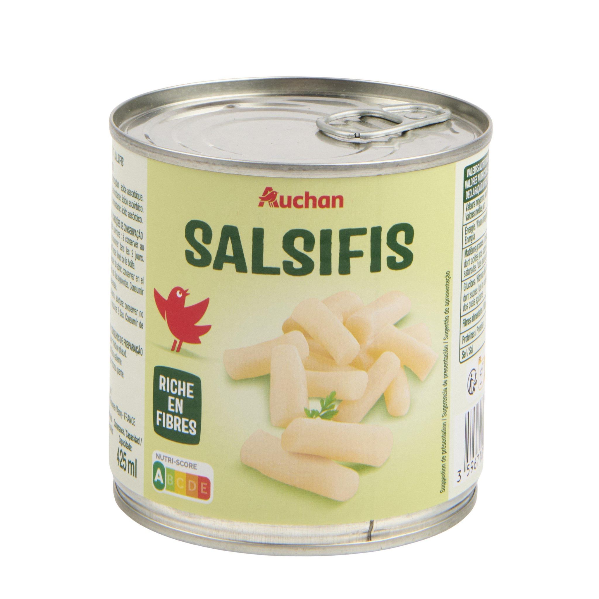 Voir la diapositive 2 : AUCHAN Salsifis 250g