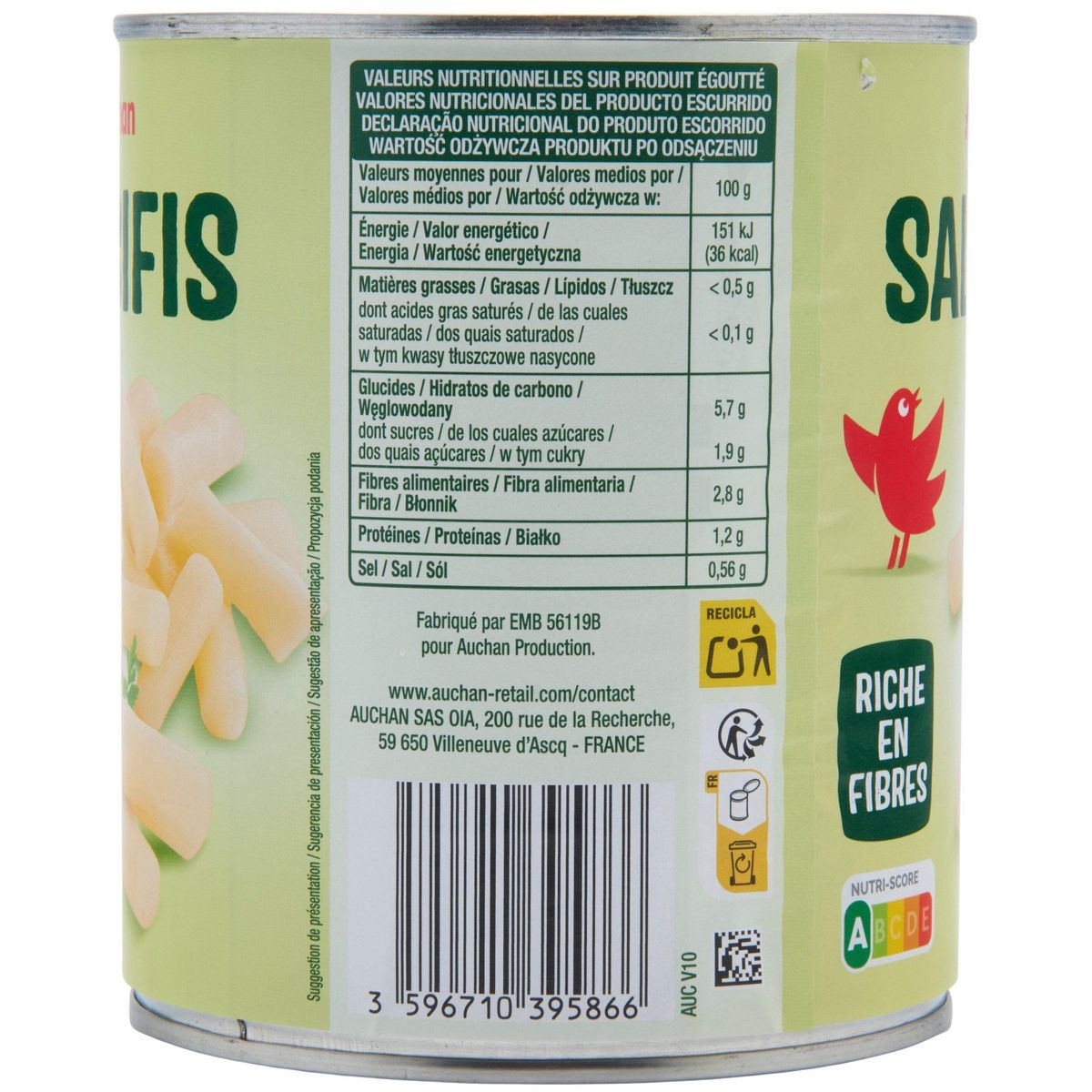 AUCHAN Salsifis 500g